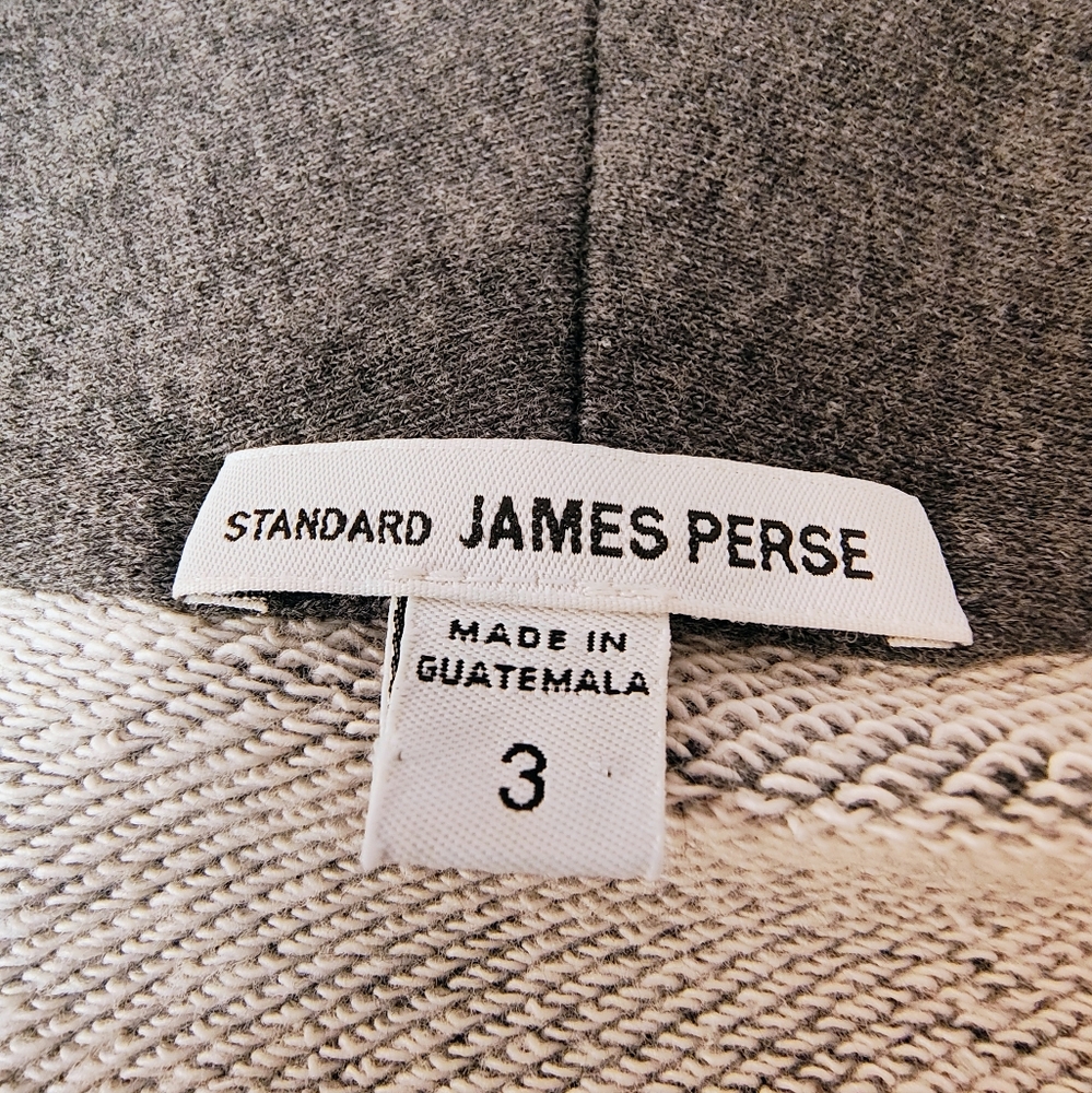 James Perse Standard Women's French Terry Grey Open Blazer Jacket Size 3 Large - Picture 3 of 13